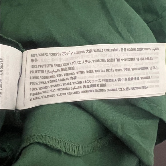 Abercrombie & Fitch Smocked Floral Mini Day Dress in Green, Women’s size Medium - Picture 9 of 15